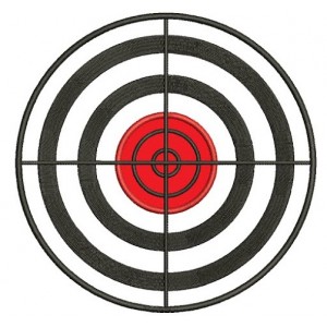 Target Applique Machine Embroidery Digitized Design Pattern